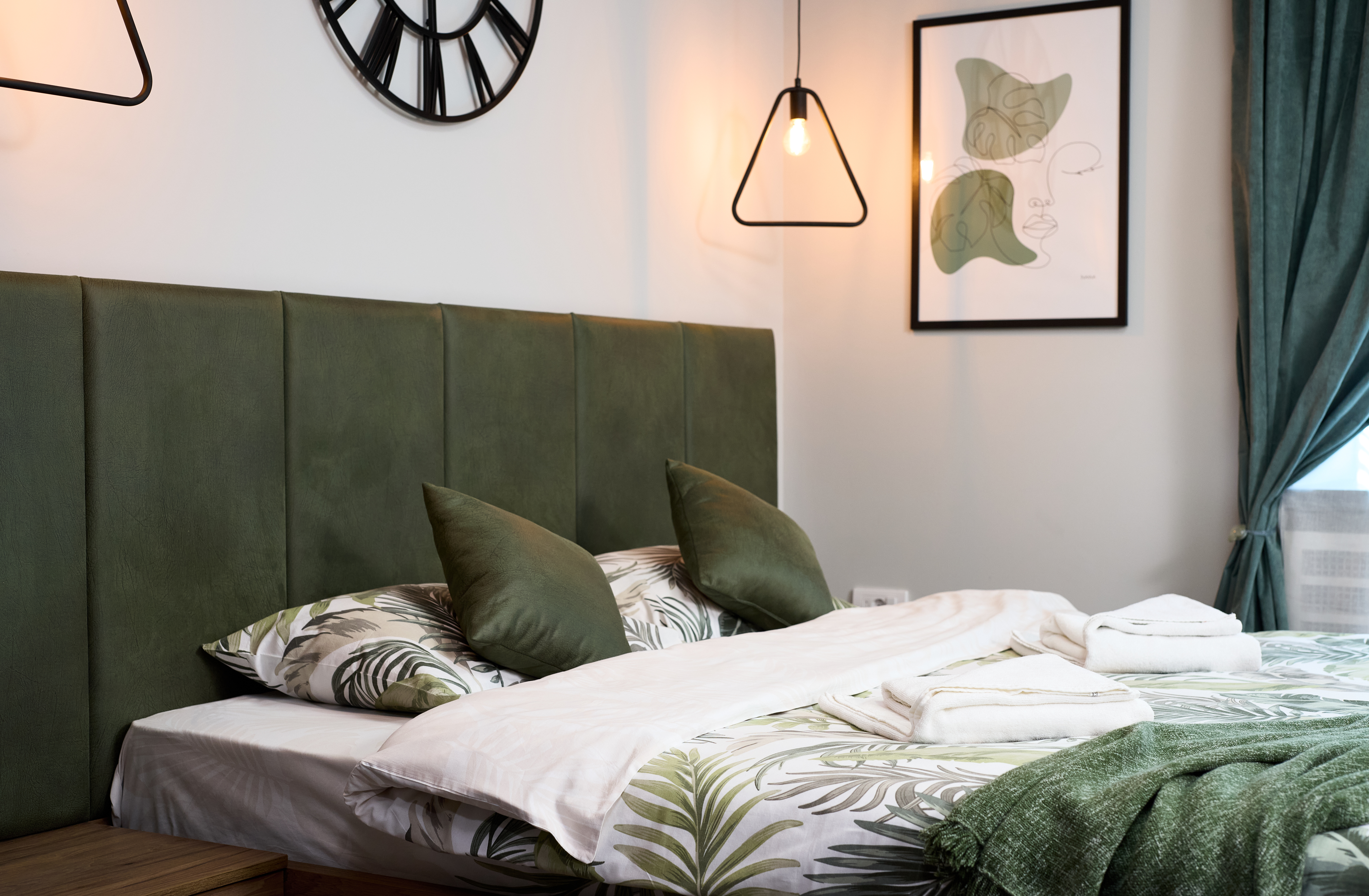 Quiet minimalist bedroom at DOKO apart hotel